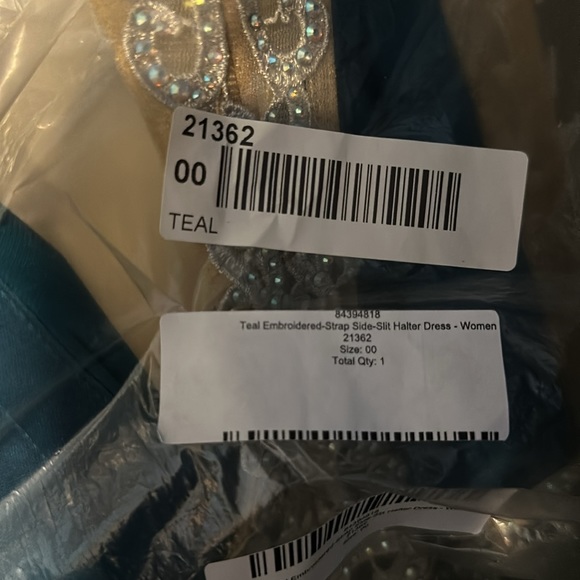 Teal La Femme Formal Dress - Picture 7 of 7